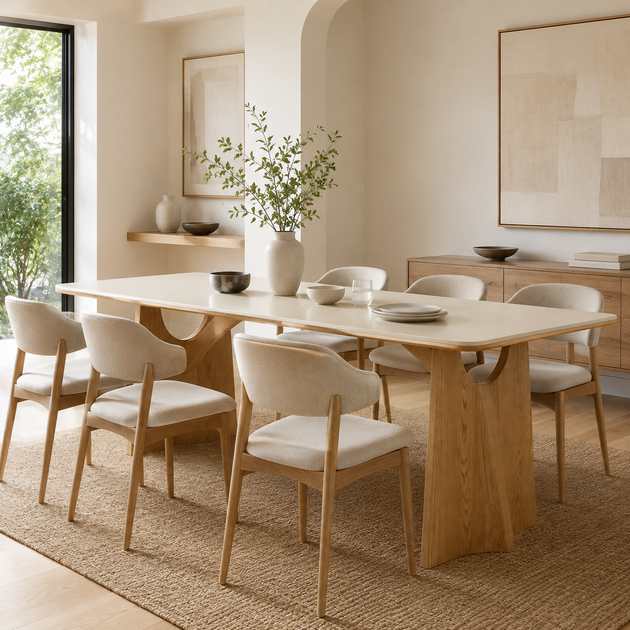 Aster Ash Wood Dining Table