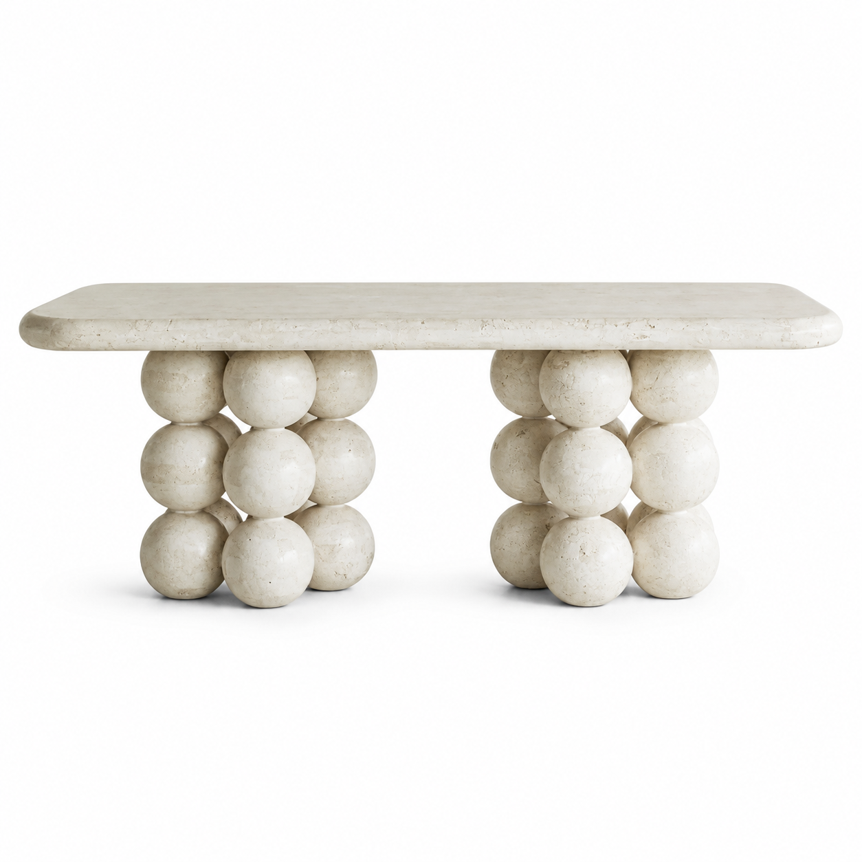 Marlow Fossilised Limestone Dining Table
