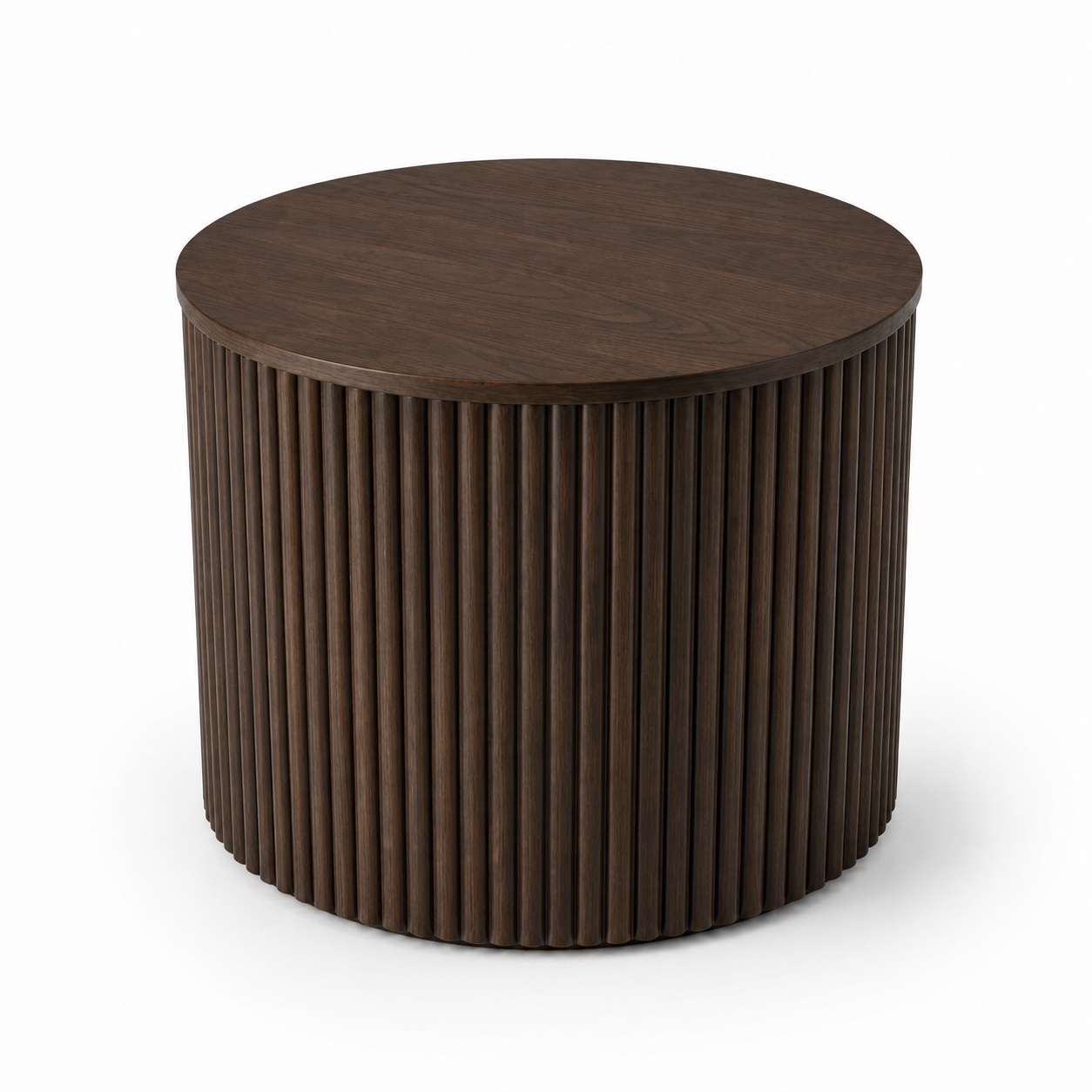 Noir Fluted Round Side Table