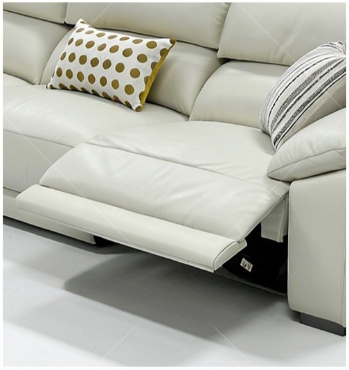 AeroLuxe Electric Leather Recliner Sofa