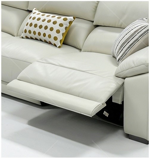 AeroLuxe Electric Leather Recliner Sofa