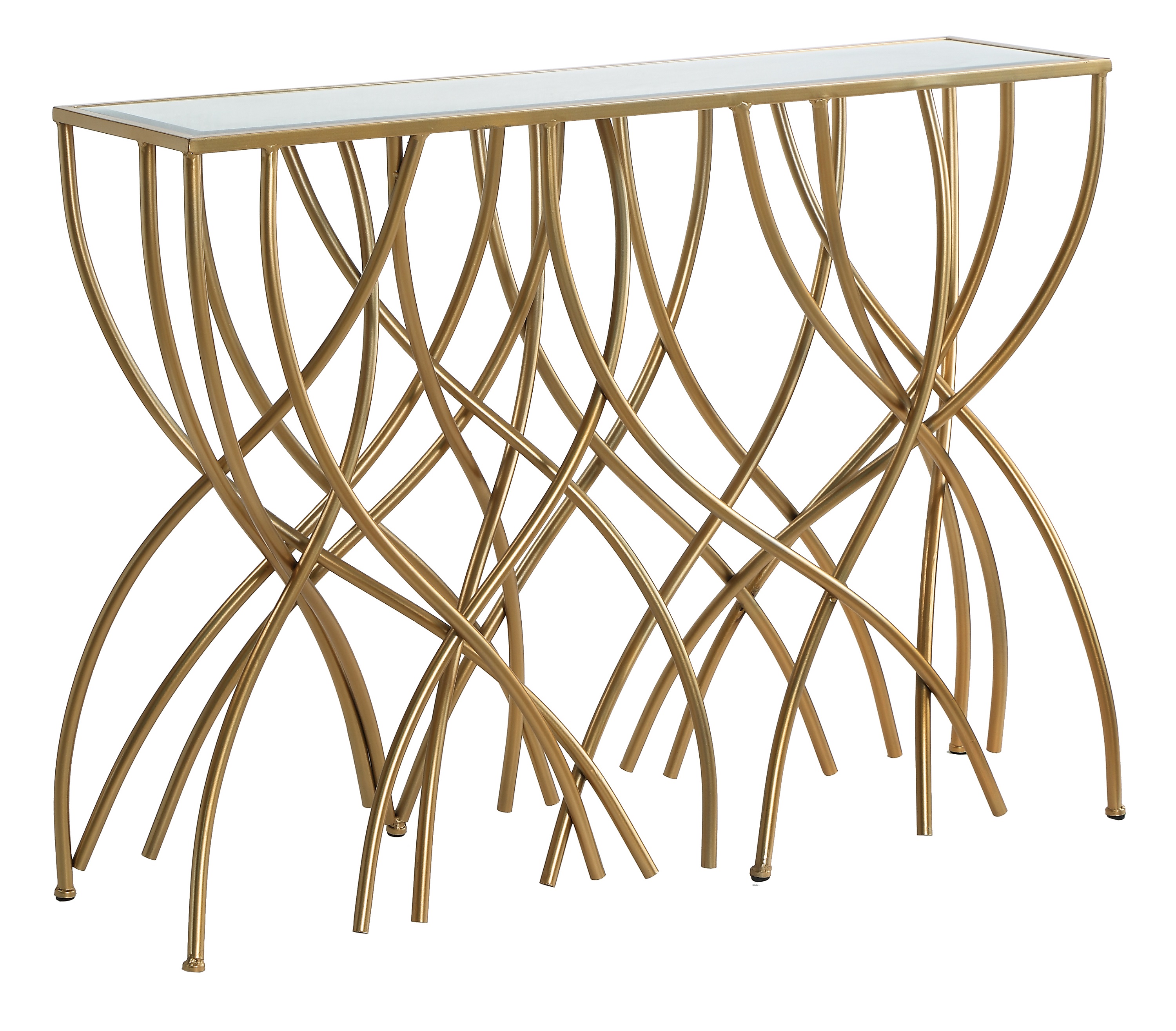Aurora Gold Console Table