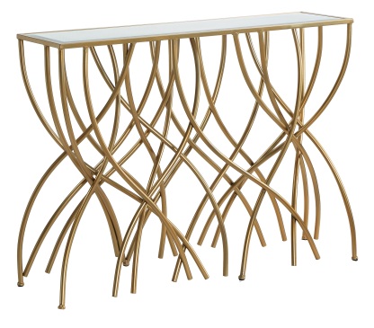 Aurora Gold Console Table