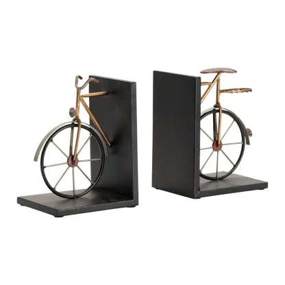 Vintage Ride Metal Bookends