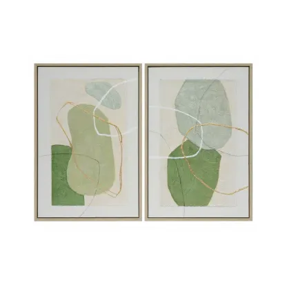The Verdant Rhythm Semi-Hand-Painted Oil Painting Set
