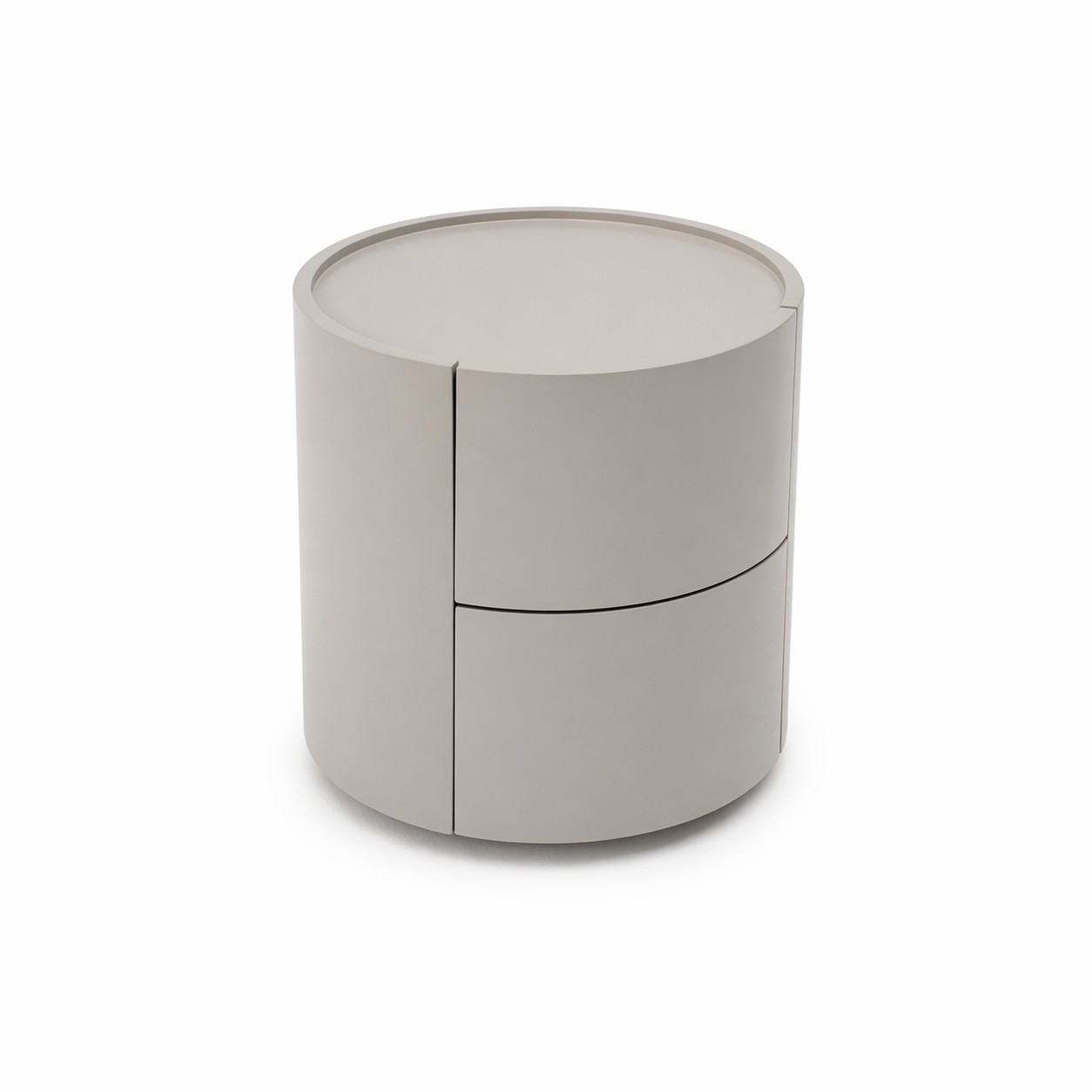 Cylindrical Bedside Table