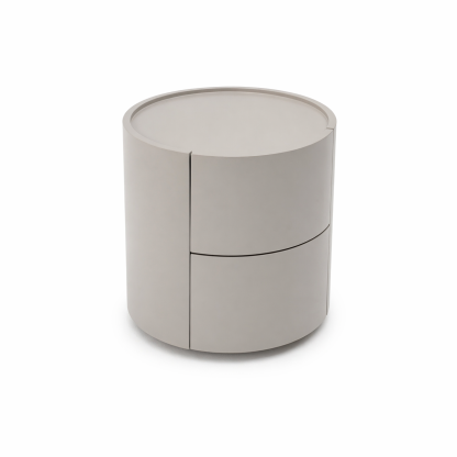 Cylindrical Bedside Table