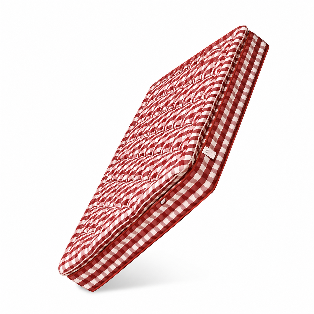 Red Checkered Handcrafted Horsehair Mattress