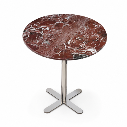 Rosso Cross Marble Side Table