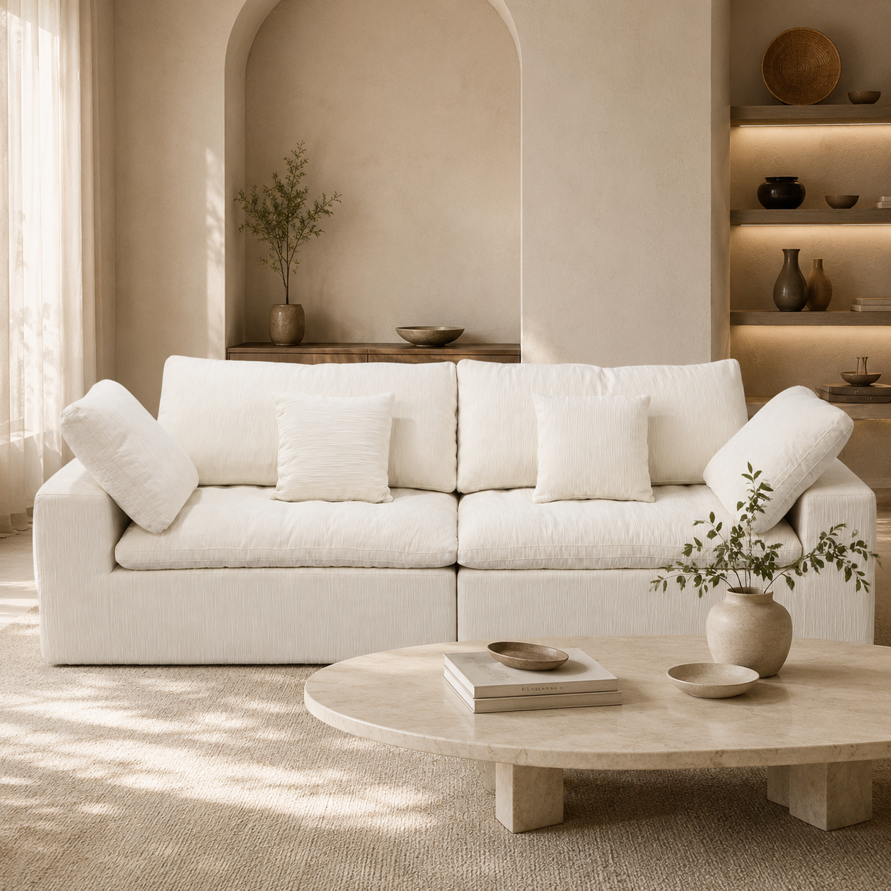 Soft Haven Fabric Sofa