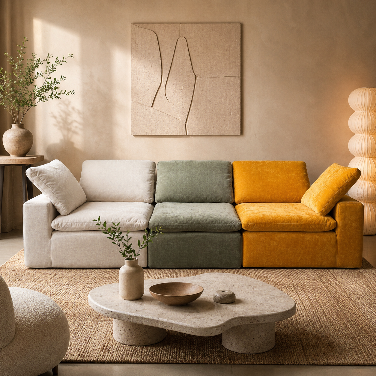 Soft Haven Fabric Sofa