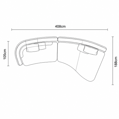 Bezier Curve Sofa