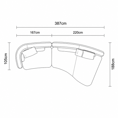 Bezier Curve Sofa