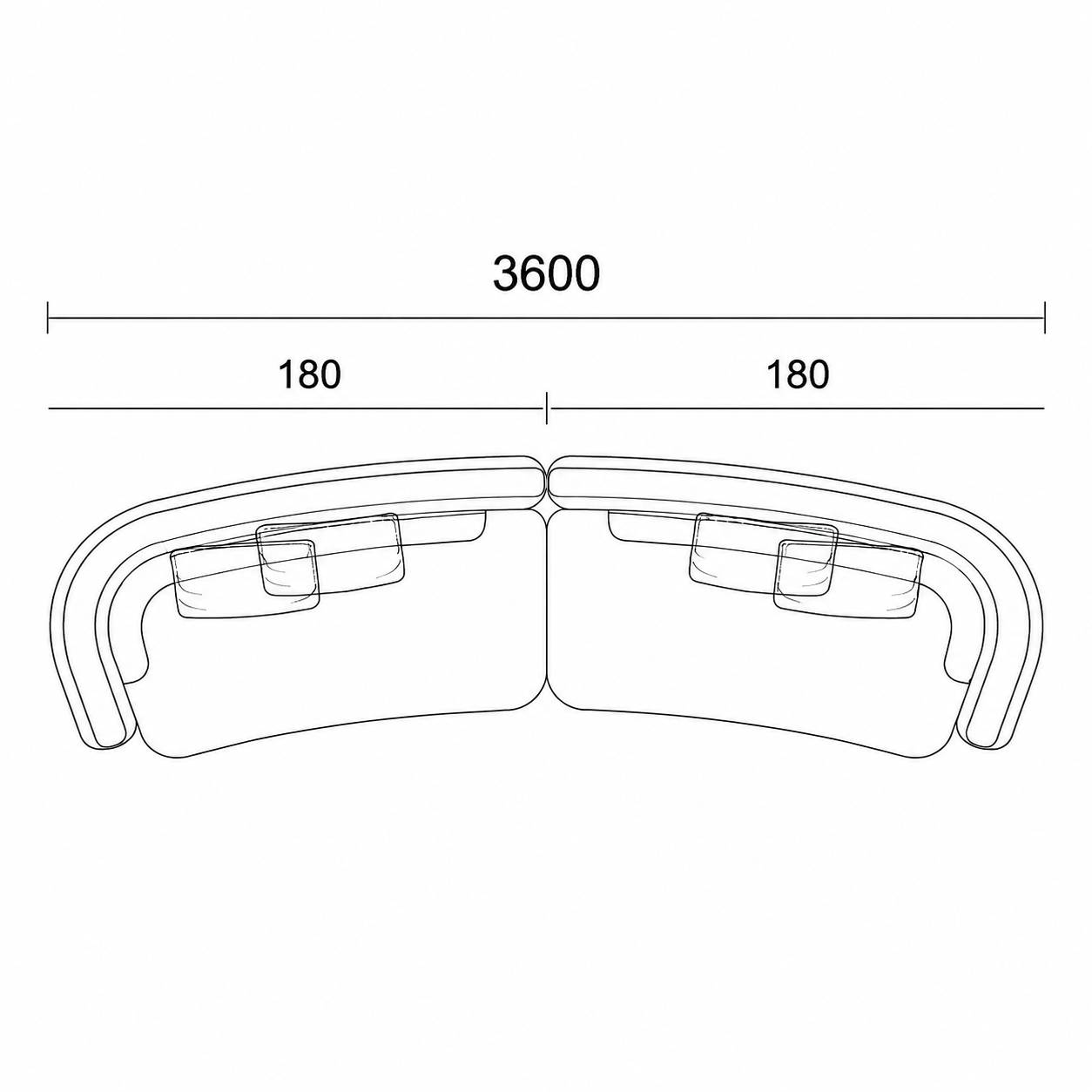 Bezier Curve Sofa