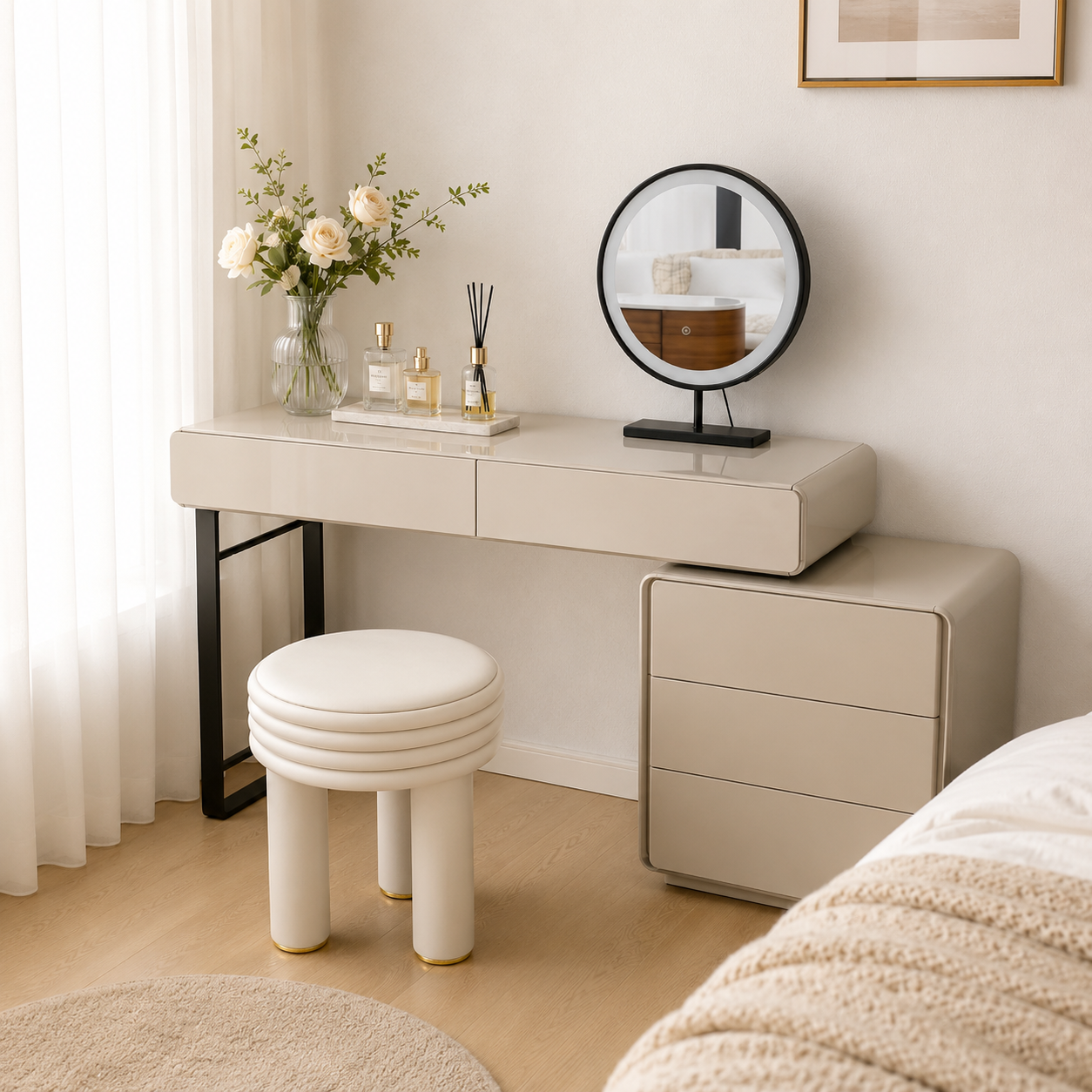 Aveline Agate Grey Vanity Set