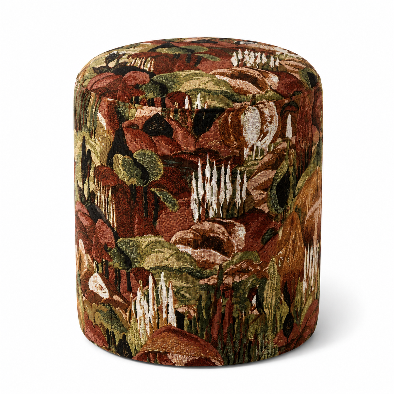 Verdant Tapestry Ottoman