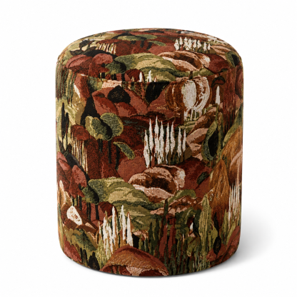 Verdant Tapestry Ottoman