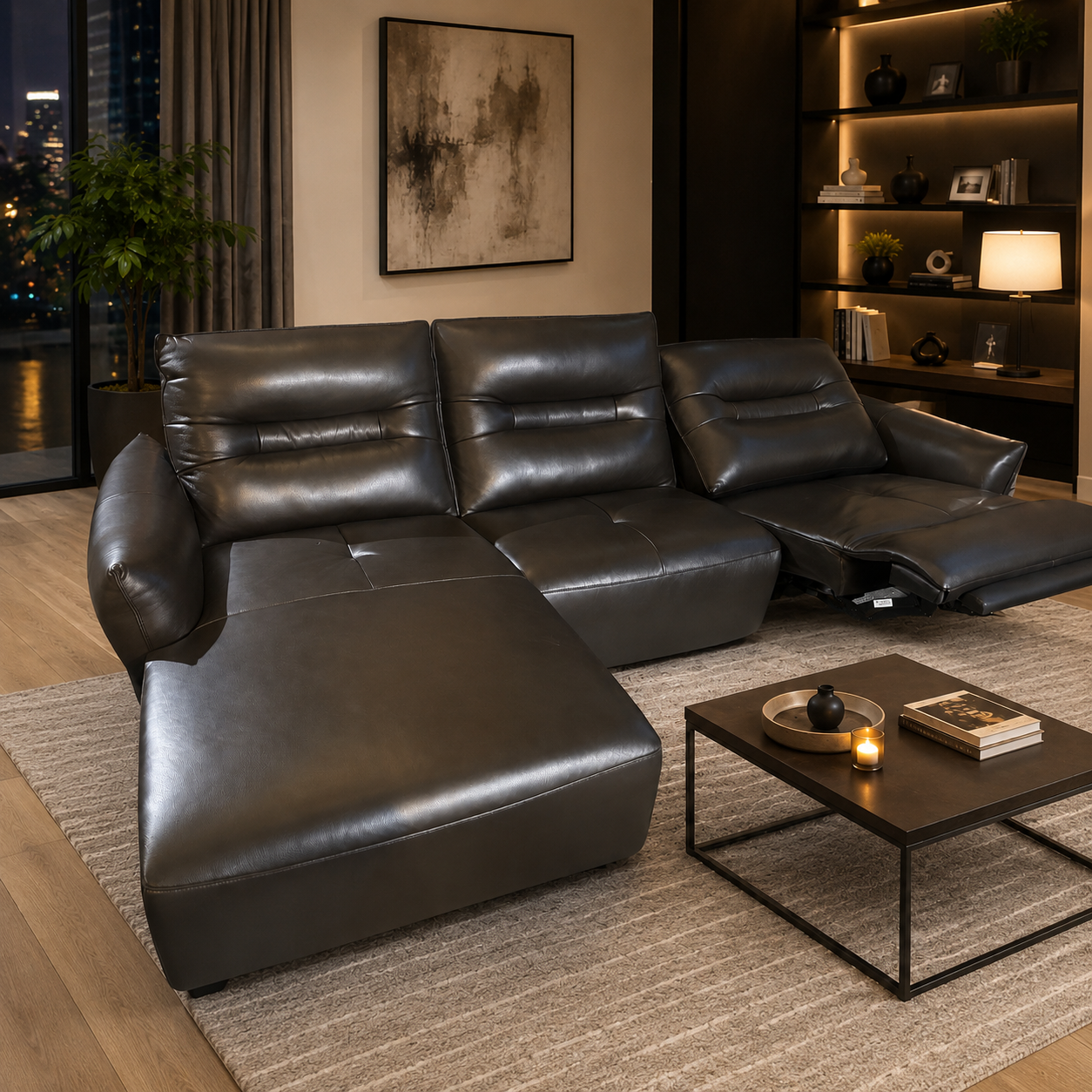Aurelia Electric Leather Recliner Sofa – Display Clearance