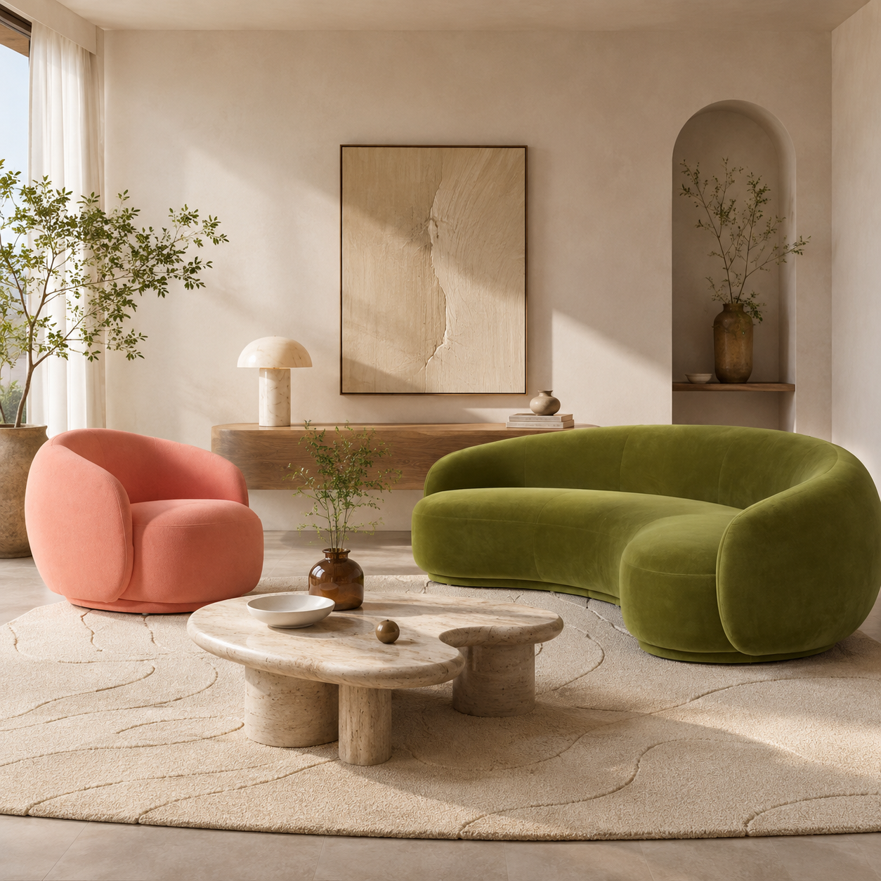 Cove Cashew Sofa