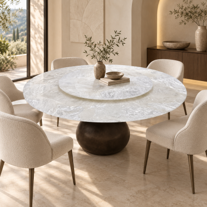 Ice Age Marble Dining Table