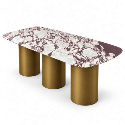 Bulgari Purple Natural Marble Dining Table
