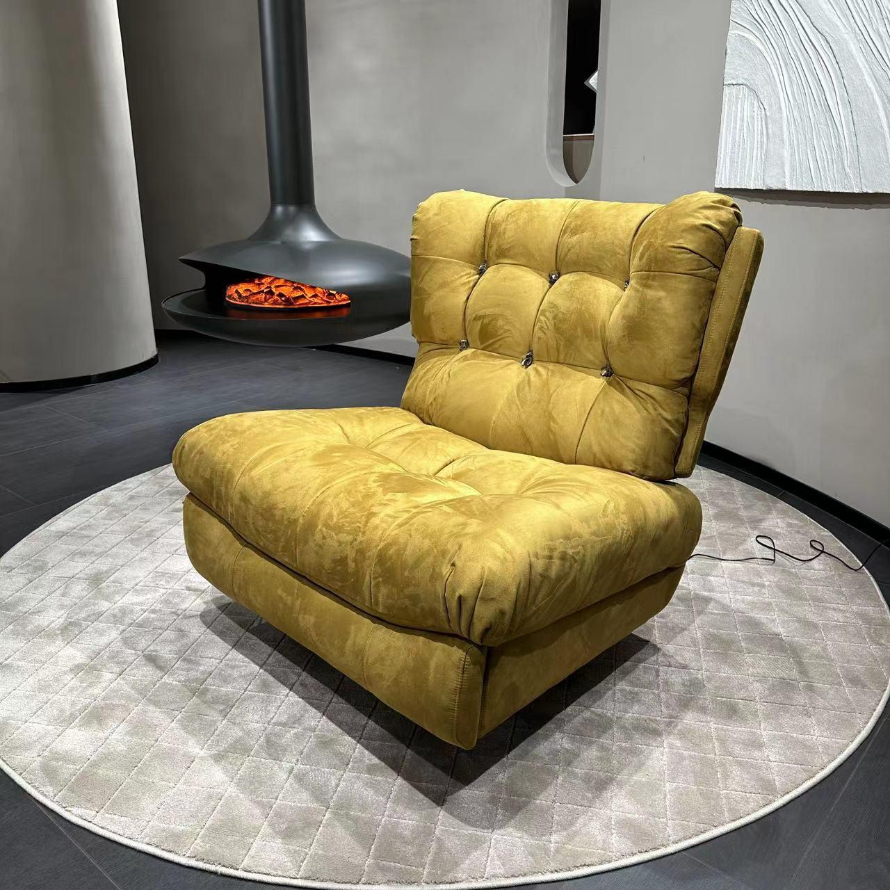 云朵休闲转椅黄色