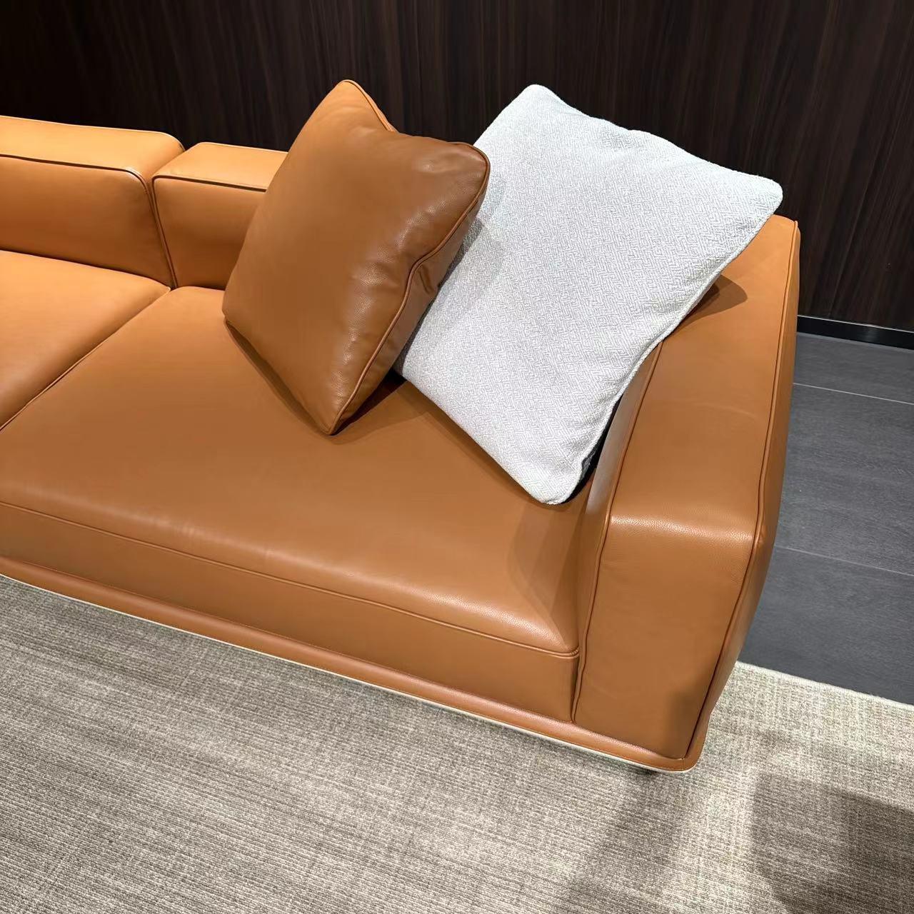 地平线沙发橙棕色