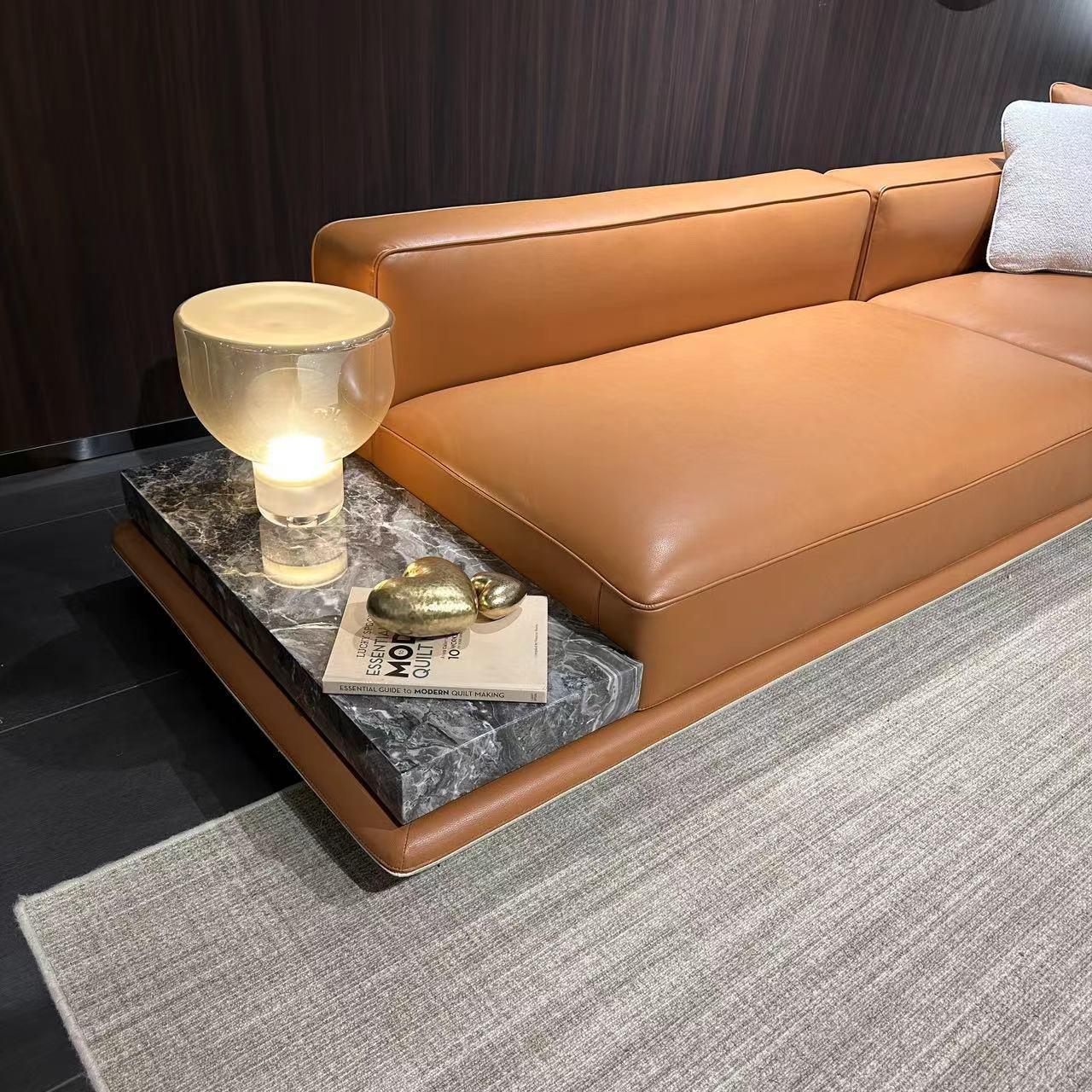 地平线沙发橙棕色