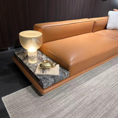 地平线沙发橙棕色