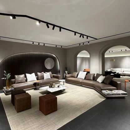 地平线沙发棕色