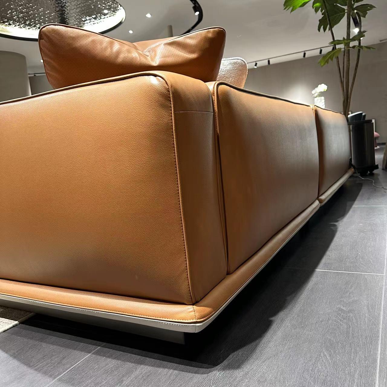 地平线沙发橙棕色