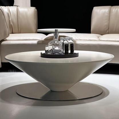 飞碟茶几  意式极简玻璃钢