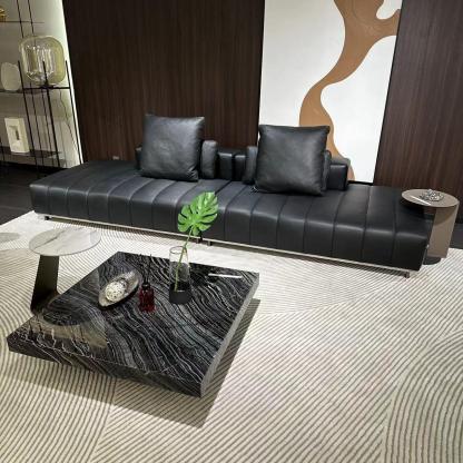 钢琴键沙发黑色