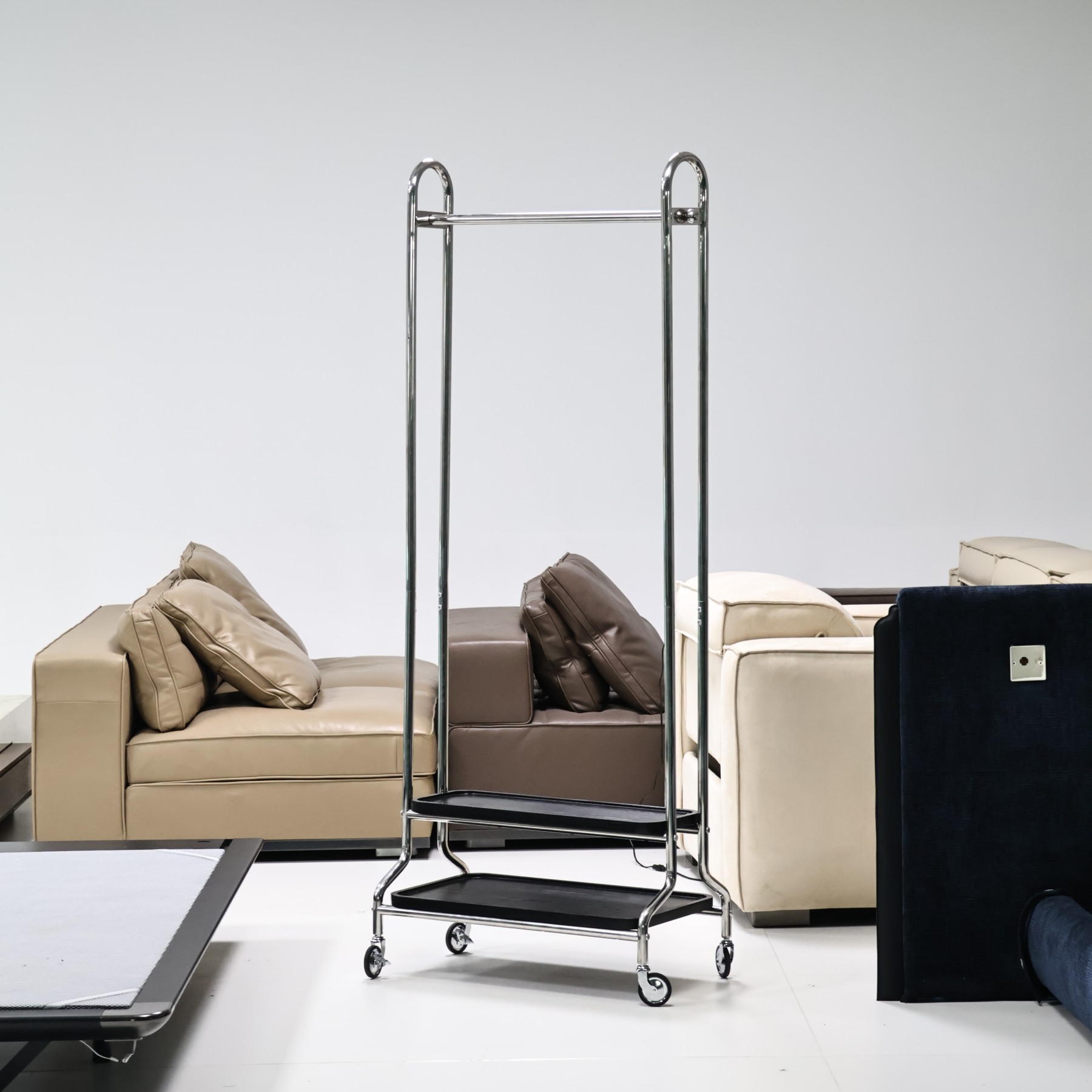 Pivot Mirror Garment Rack