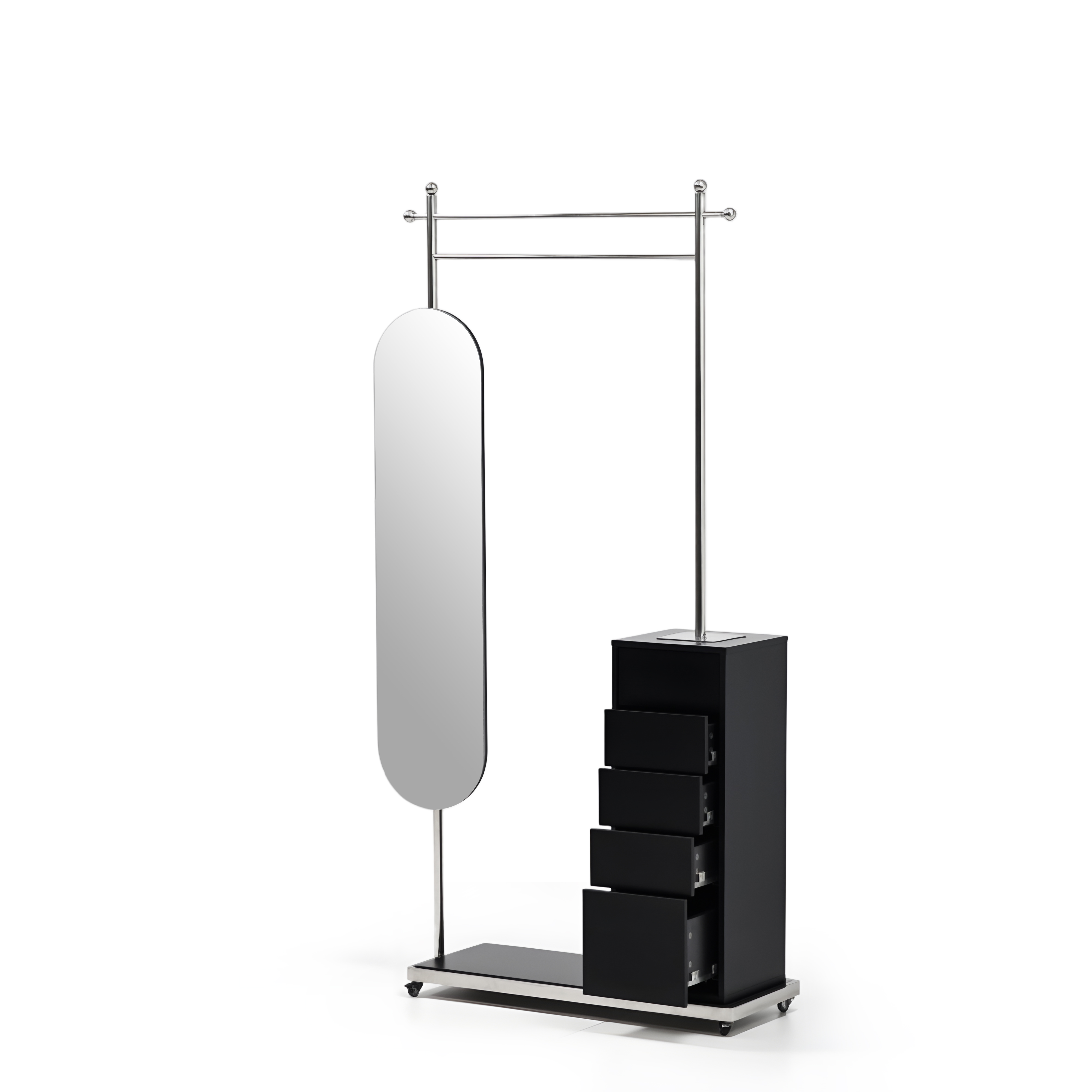 Axis Mirror Wardrobe Rack