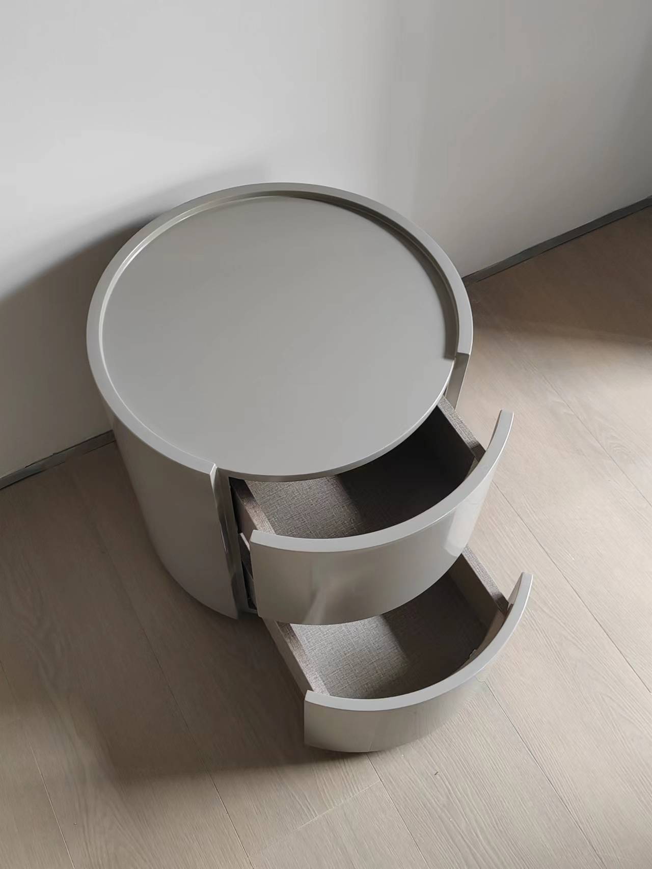Cylindrical Bedside Table