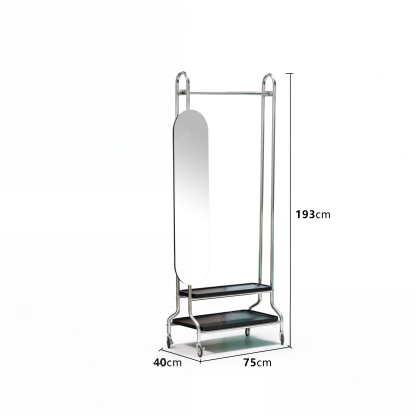 Pivot Mirror Garment Rack
