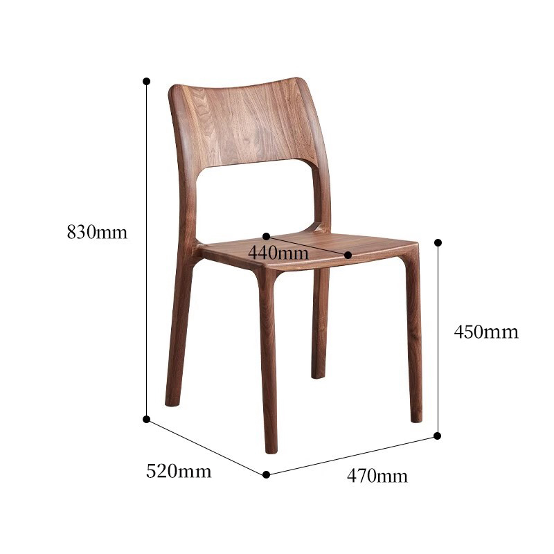 简约餐厅靠背椅子