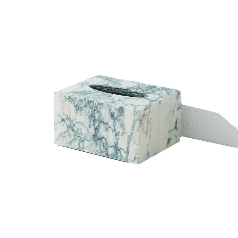 大理石纸巾盒-绿