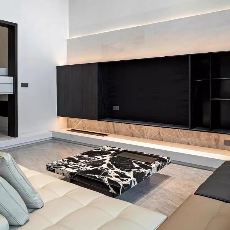 宝格丽黑悬浮茶几