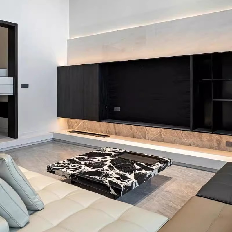 宝格丽黑悬浮茶几