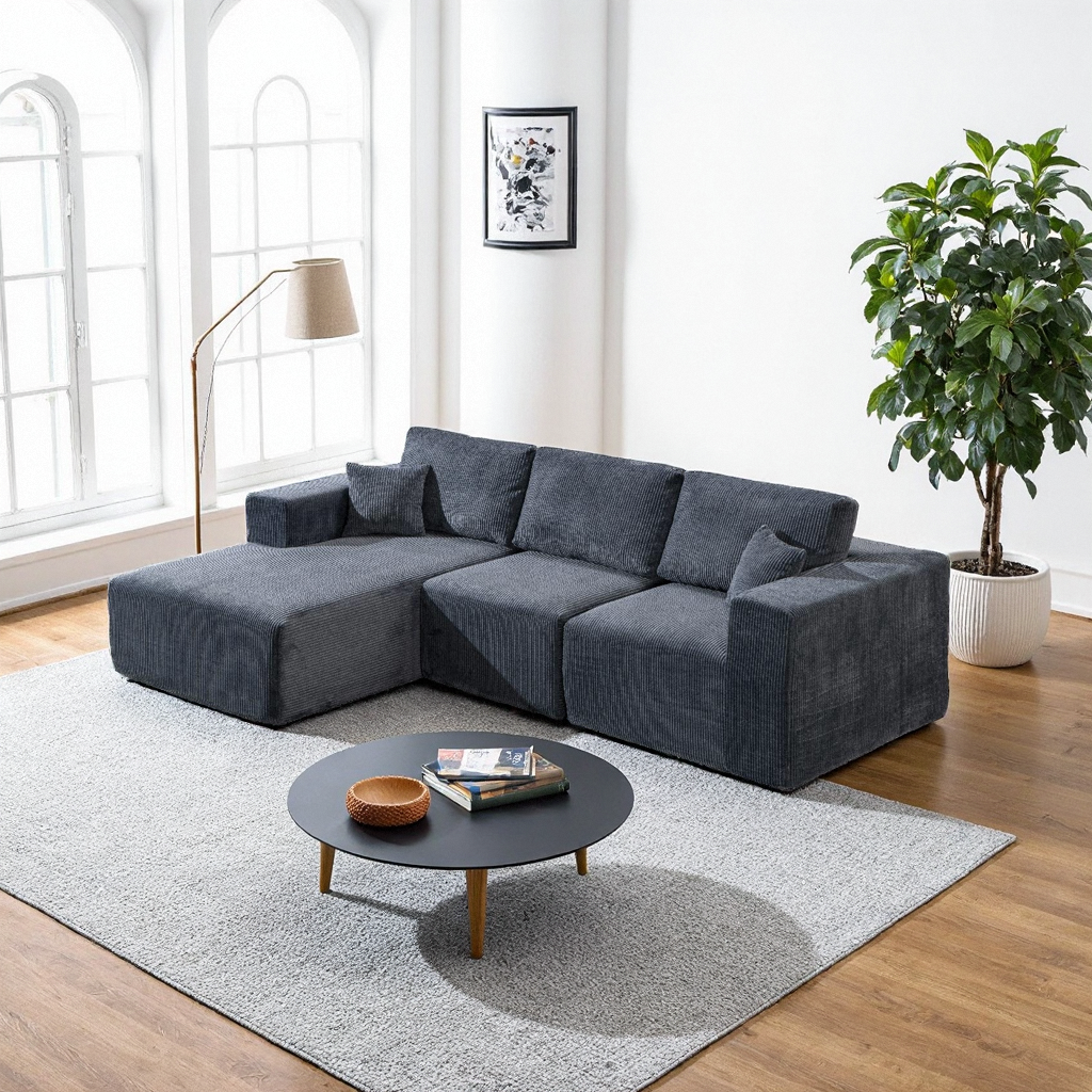 Modu Cloud L-Shape Fabric Sofa