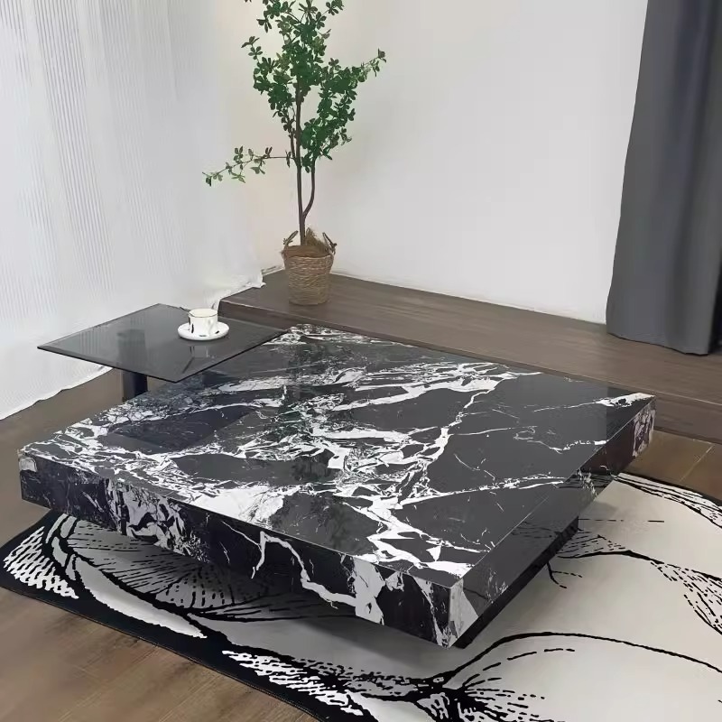 宝格丽黑悬浮茶几