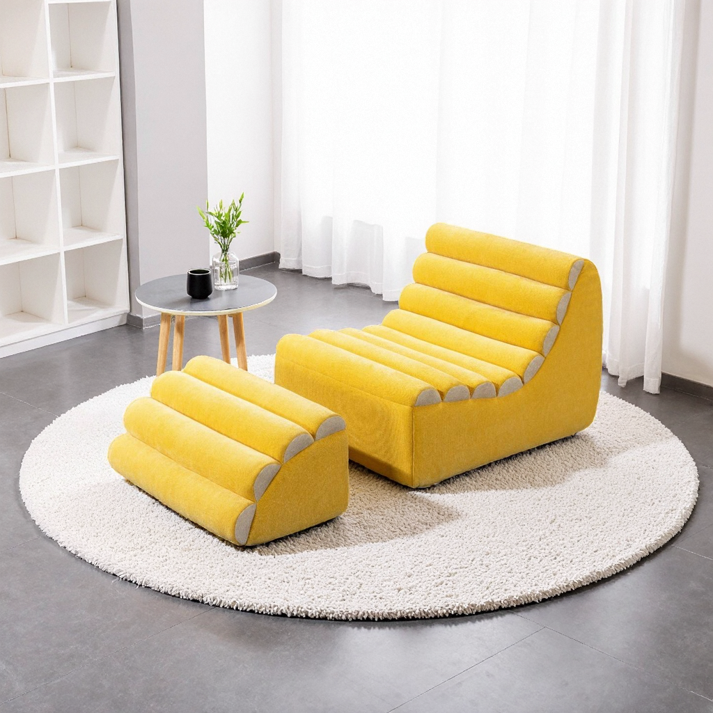 Ripple Lounge Fabric Chair