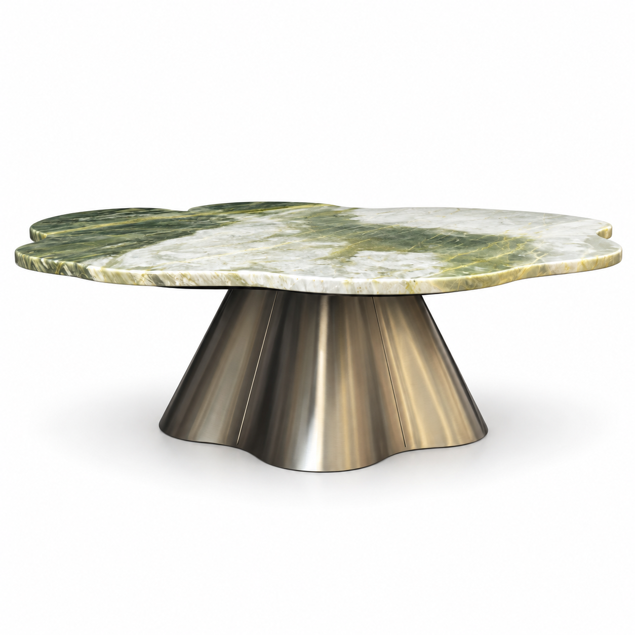 Glacier Green Marble Sculptural Coffee Table