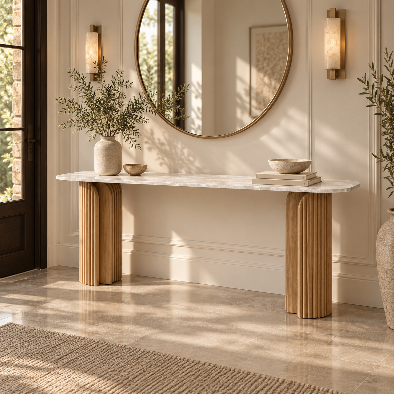 Aria Marble Console Table