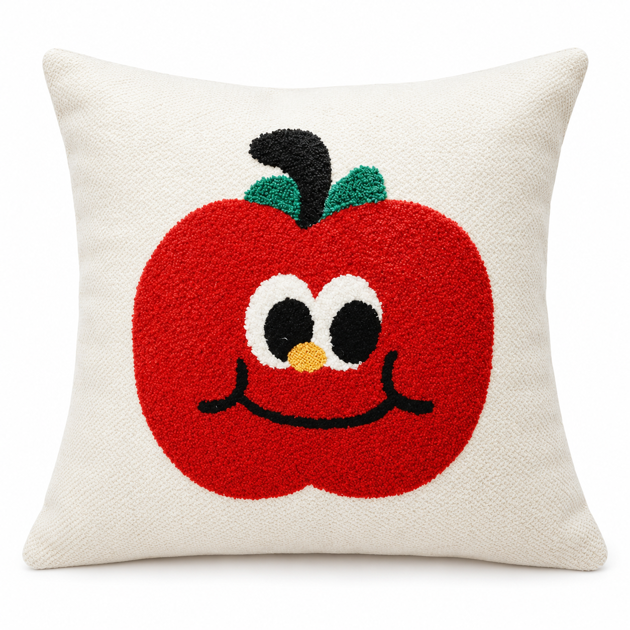 Happy Apple Tufted Cushion