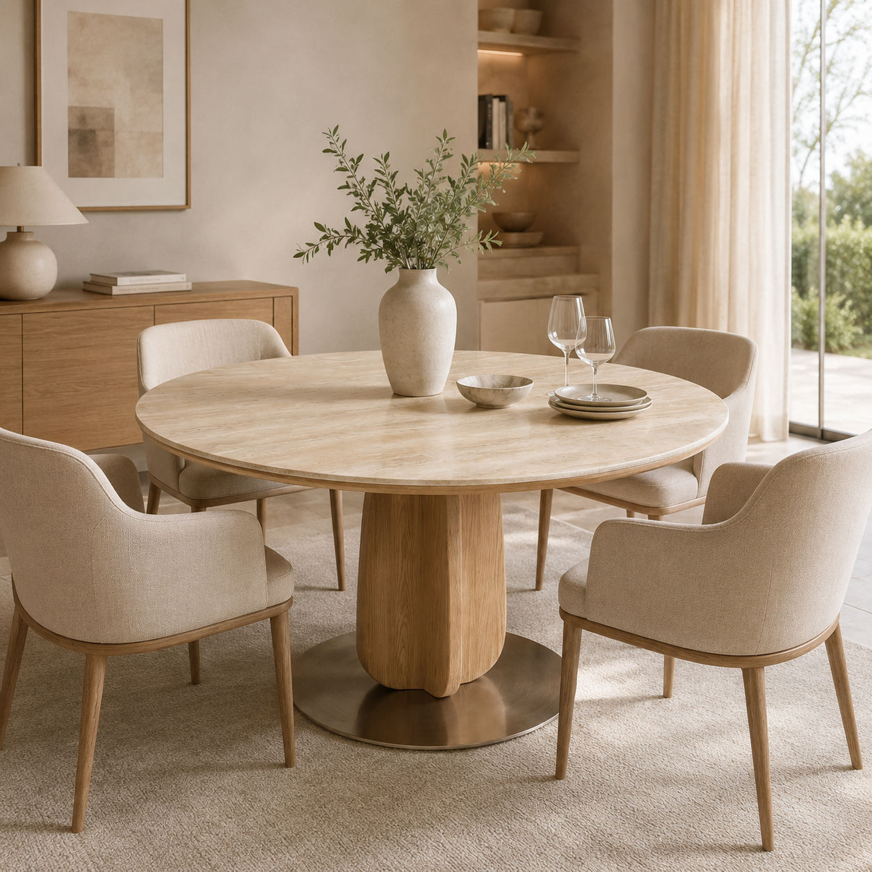 Vela Round Dining Table