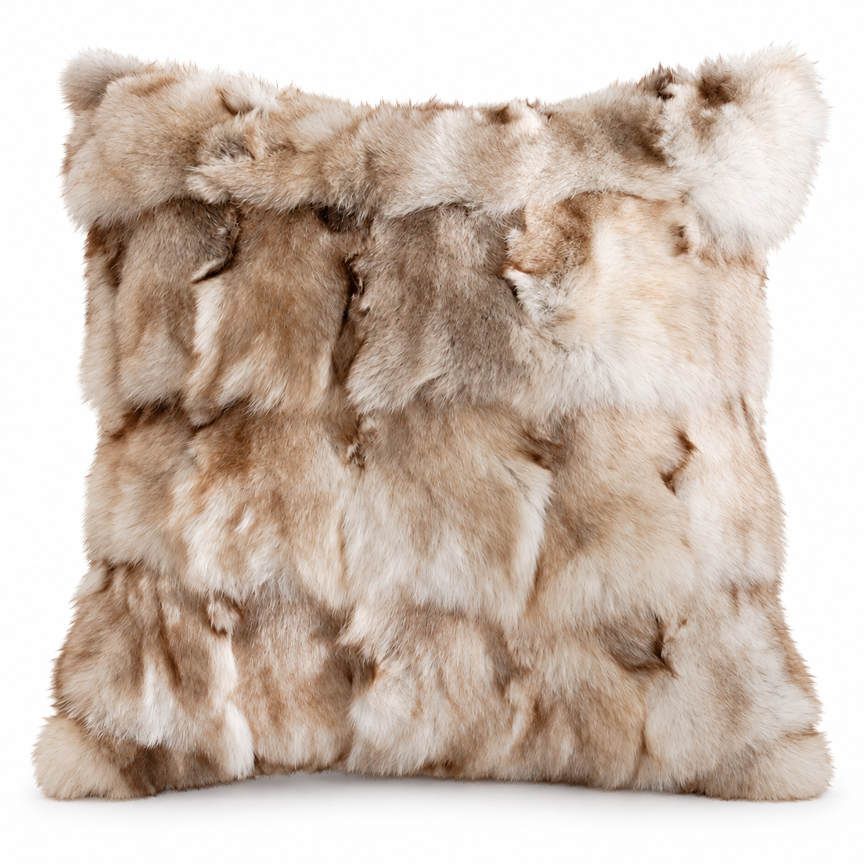 Fox Fur Patchwork Cushion