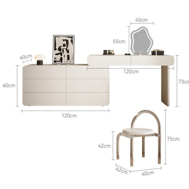 Aurelia Vanity & Dresser Set